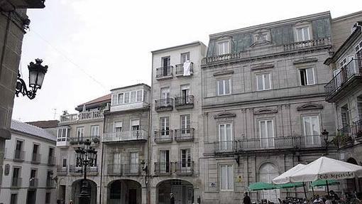 Plaza de la Constitución, en el casco antiguo de Vigo