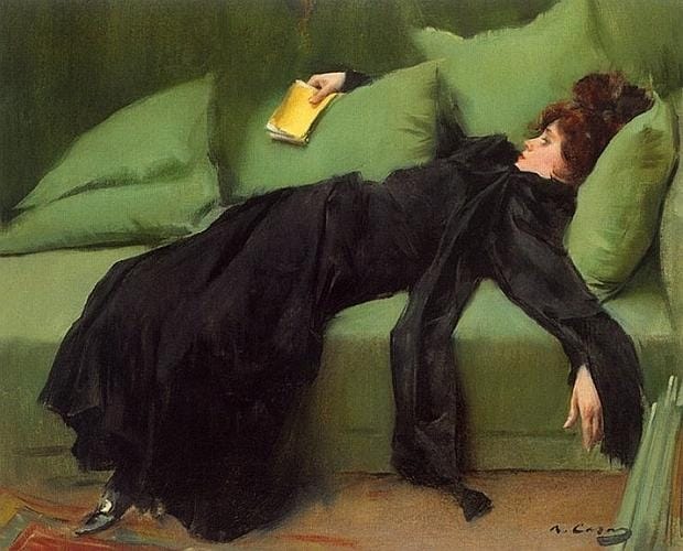 «Joven decadenta», cuadro de Ramon Casas de 1899