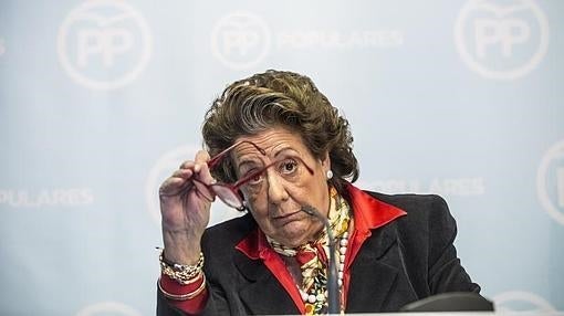 Rita Barberá, en su última rueda de prensa