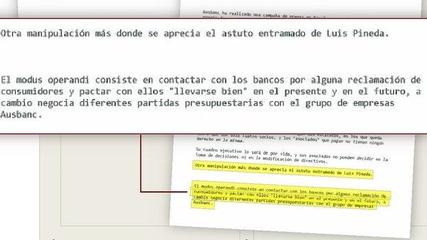 Extracto de la carta que envió el presidente de Creditservices a las cámaras de comercio latinas
