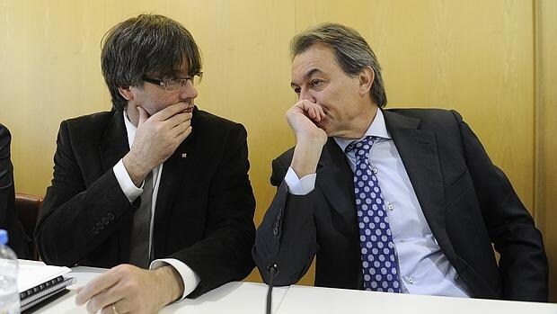 Carles Puigdemont y Artur Mas, en una imagen de archivo