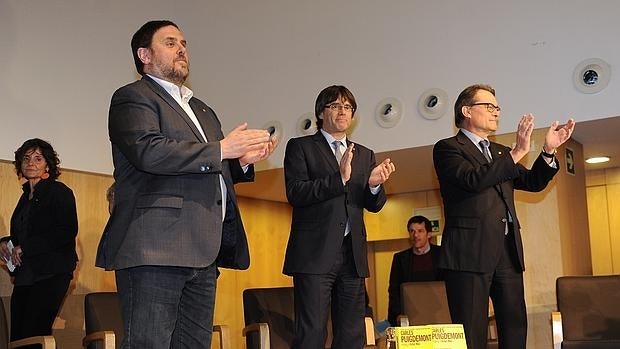 Junqueras, Puigdemont y Mas, en un imagen reciente