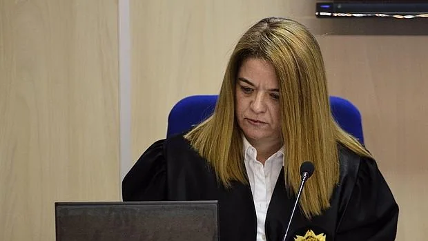 La presidenta del tribunal, Samantha Romero, en el juicio del caso Nóos
