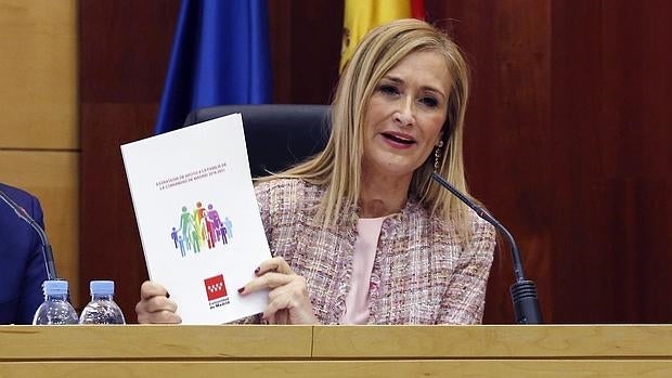 La presidenta de la Comunidad de Madrid, Cristina Cifuentes