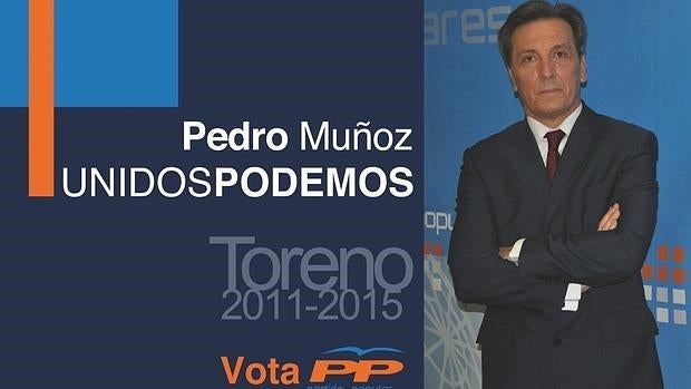 Cartel electoral de Pedro Muñoz para las elecciones municipales de 2011