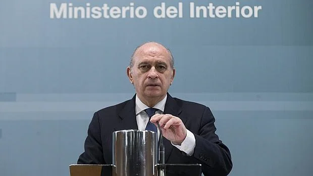 Rueda de prensa del ministro del Interior, Jorge Fernández Díaz