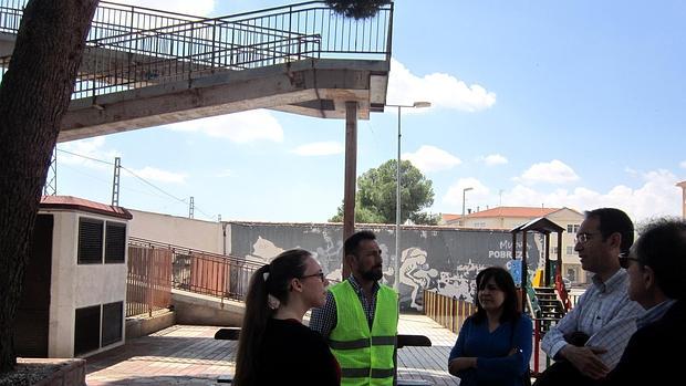 El alcalde, Santiago García, visitó las obras