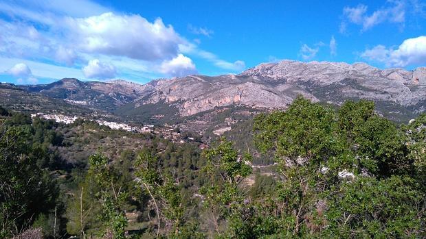 Vista del valle de Guadalest