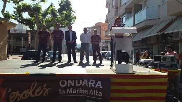 Imagen de Ximo Puig en el acto de Escola Valenciana celebrado en Ondara