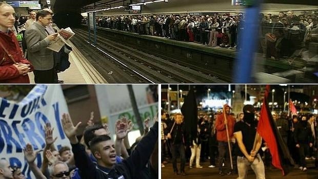 Una huelga de Metro y marchas radicales vaticinan el caos este fin de semana en Madrid