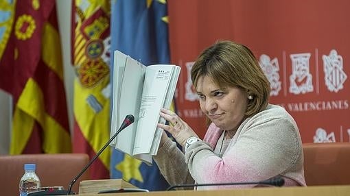 Imagen de la presidenta del PP valenciano, Isabel Bonig