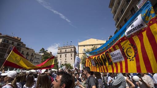 Imagen de la manifestación del domingo