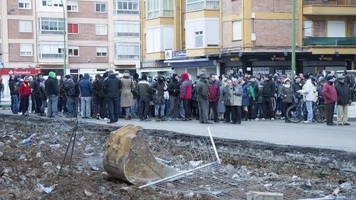 Los manifestantes del barrio de Gamonal