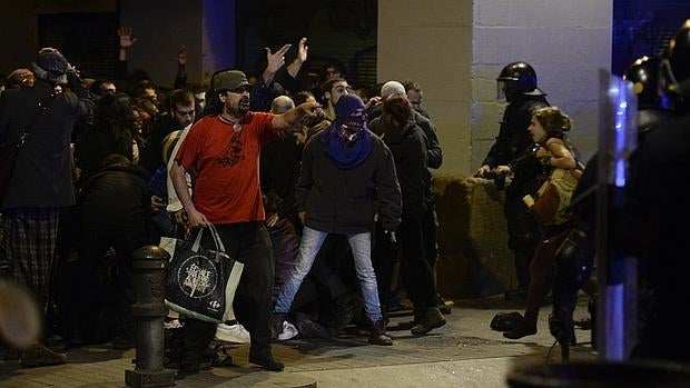 Disturbios en el el barrio de Gracia