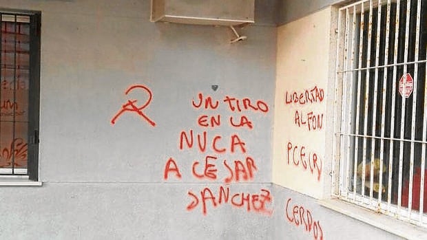 Imagen de una de las pintadas