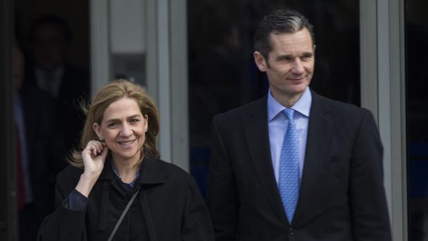 La Infanta Cristina e Íñaki Undargarín a la salida del juicio del Caso Nóos