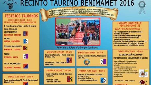 Imagen del cartel de las fiestas de Benimámet