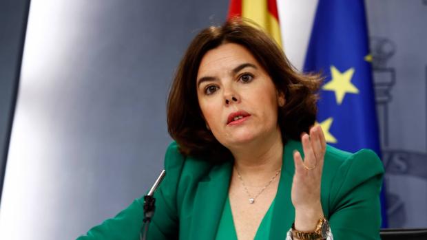 La vicepresidenta del Gobierno en funciones, Soraya Sáenz de Santamaría