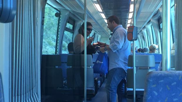 Agustín Almodóbar, en el Tram de Benidorm a Denia