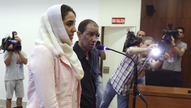 Ikram Benhaddi, durante el juicio en la Audiencia Provincial de Zaragoza