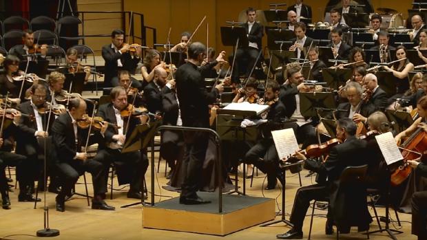 La Orquesta Sinfónica de Galicia en una de sus últimas actuaciones