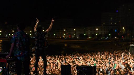 Concierto en Riazor durante el festival de 2015