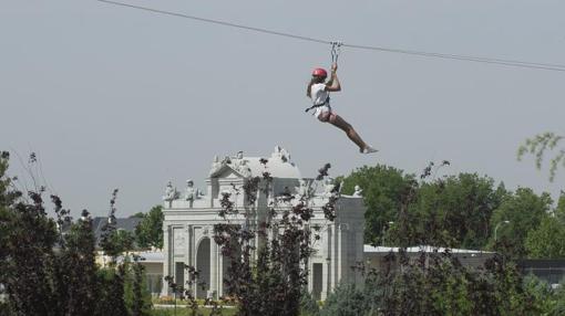 Gran Tirolina del Parque de Europa de Torrejón