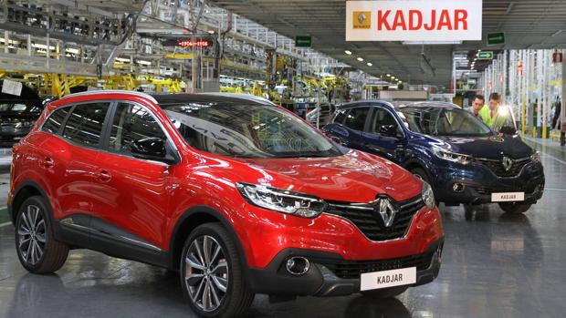 El modelo Kadjar fabricado en la factoría deVillamuriel de Cerrato (Palencia)