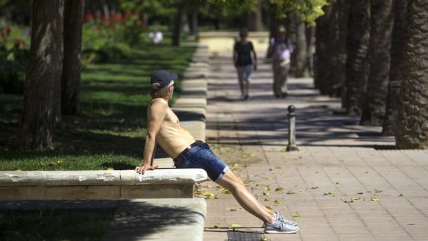 Imagen tomada este miércoles en el centro de Valencia