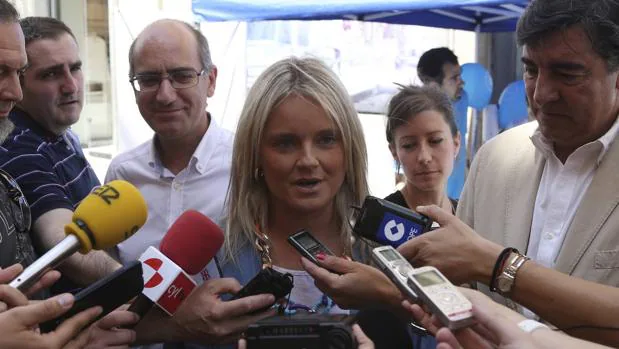 La presidenta de la Fundación Víctimas del Terrorismo, María del Mar Blanco, en Salamanca