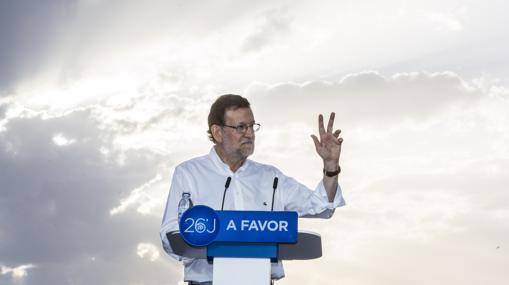 Rajoy, durante su intervención en Valencia