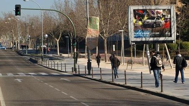 Avenida Complutense de la Ciudad Universitaria de Madrid