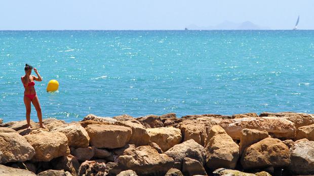 Imagen de la playa del Cura de Torrevieja