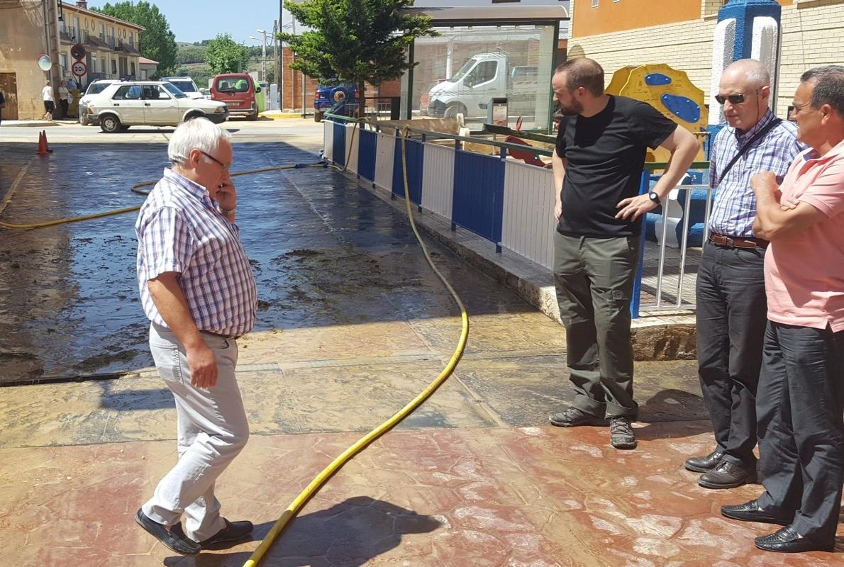 El presidente de la Diputación de Zaragoza, Juan Antonio Sánchez Quero, visitó este martes Paracuellos de Jiloca