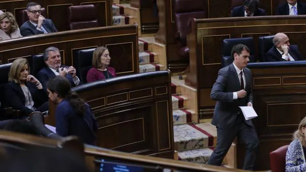 Iglesias y Rivera en el Congreso de los Diputados