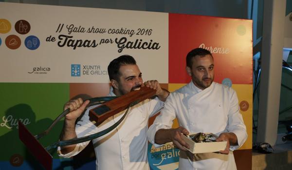 Rubén González y Sergio Orge, ganadores del II Showcooking de TapasxGalicia