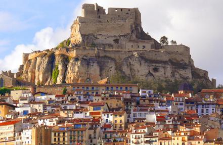 Imágen de la ciudad del pueblo de Morella y del Castillo