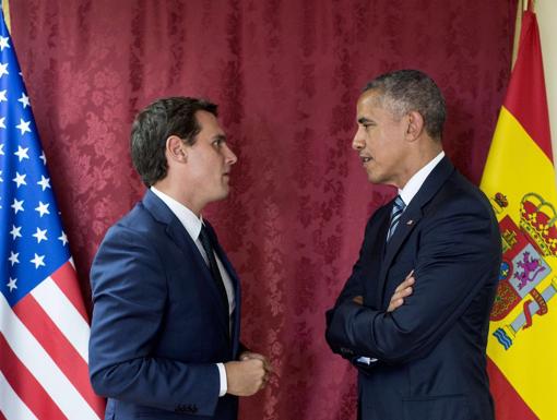 Sánchez, Iglesias y Rivera ya tienen su foto con Obama... tras más de 48 horas