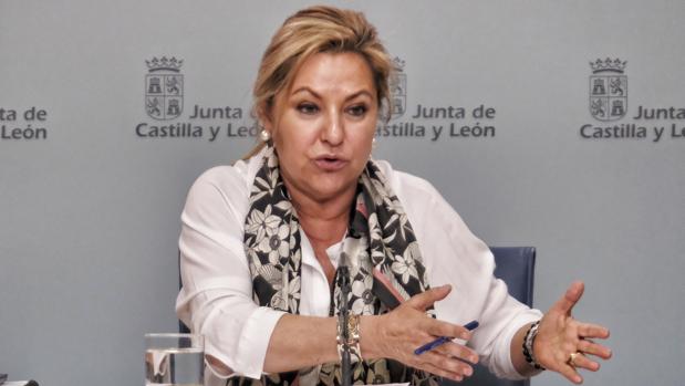 Rosa Valdeón tras la reunión del Consejo de Gobierno