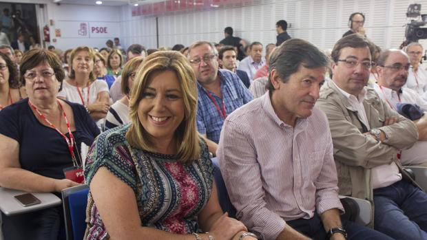 Díaz, Fernández, Fernández Vara y Lambán en el Comité Federal del PSOE