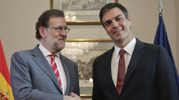 Rajoy y Sánchez, en su último encuentro del pasado 13 de julio