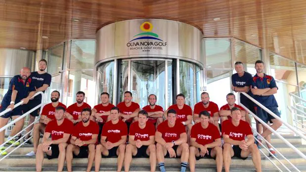 Imagen de la Selección Española de Rugby Seven en las instalaciones de Oliva Nova Beach &amp; Golf Resort