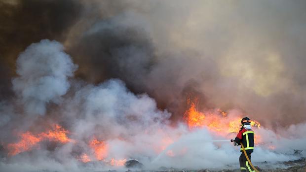 Incendio en Vega de Tera, que ha obligado a cortar la A-52