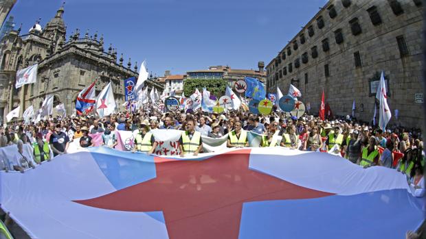 Final de la manifestación del año pasado