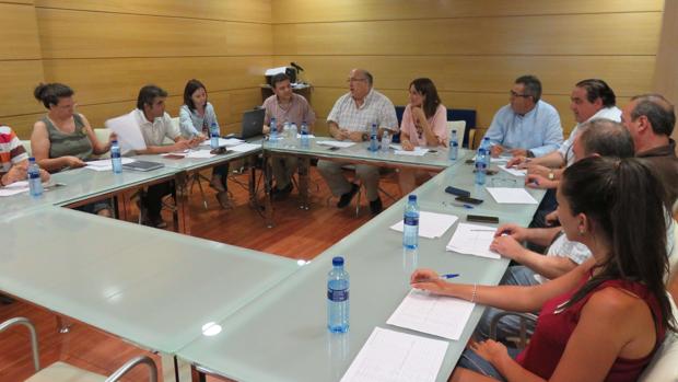 Un momento de la reunión de la comisión de selección de participantes