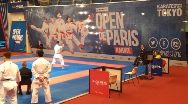 Foto de archivo del Open Karate celebrado en París