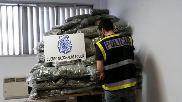 El material interceptado por la Policía Nacional