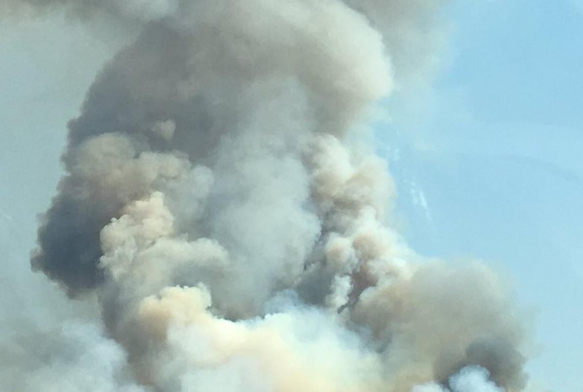 El aviso del incendio lo ha dado un particular tras observar una columna de humo en una zona arbolada