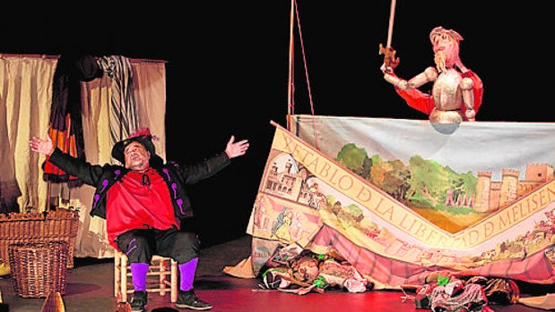 Escena de la obra «Don Quijote por la Mancha de Aragón»