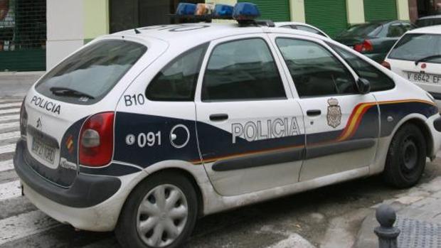 Coche patrulla de la Policía Nacional de Valencia.